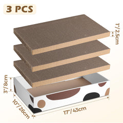 ComSaf cat scratcher cardboard scratching boards—reversible surfaces extend usable life.