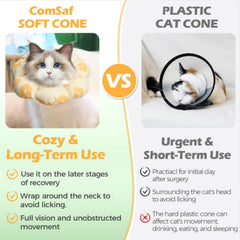 ConSaf cono-gato-disenio-floral-adorable, diseño tierno para gatitos y gatos medianos.