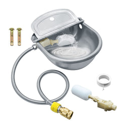 COMVIEE automatic animal water bowl for dogs and horses, steady hydration in outdoor spaces.