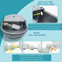 COMVIEE pipe and hose setup for easy water supply connections.