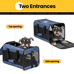 Conlun breathable mesh windows provide airflow and reduce pet anxiety.