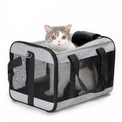Conlun cat carrier airline-approved top view for easy airport travel and visibility