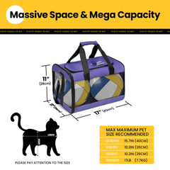 Conlun cat carrier inner safety leash system for secure travel