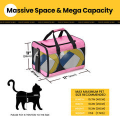 Conlun Cat Carrier inner safety leash keeps your pet secure on the go.