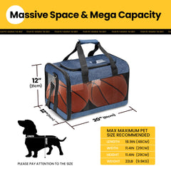 Conlun cat carrier interior with inner safety leash keeps pets secure.