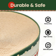 Conlun oval-concave-design-cat-scratcher supports comfortable spine alignment