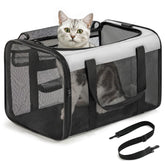 Conlun soft-sided cat carrier exterior front view, convenient for in-cabin travel