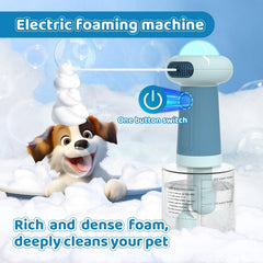 Coocake Electric Dog Shampoo Dispenser IPX7 waterproof keeps baths mess-free.