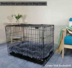 Coohom Deluxe Plush Dog Bed washable material for easy cleaning and durability.