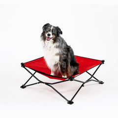 Coolaroo On-The-Go Bed pop-up setup; tool-free convenience.
