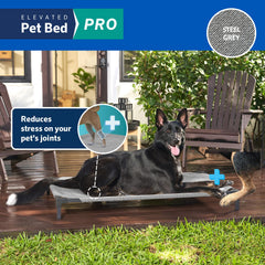 Coolaroo Pro suspended surface provides breathable comfort and reduced pressure on joints.