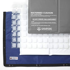 CoolerDog waterbed cushion provides plush support while keeping your dog refreshed