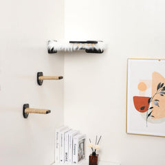 COOLEX Cat Wall Shelves three ladders support climbing fun and exercise.