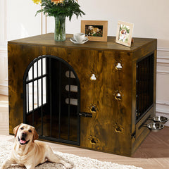Coolsheepsia dog crate assembly diagram shows easy setup and included tools