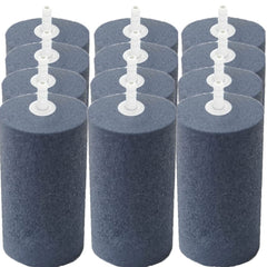 COOMATEC large air stones 4x2 inch cylinder diffuser in aquarium promoting steady bubbles