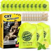 Coomly 12-pack cat repellent pouches ready to install for garden protection