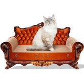 Coozment Sofa Scratcher front view shows durable cardboard for shared lounging.