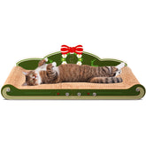 COOZMENT sofa-scratching-couch lounge shows roomy space for cats to rest and relax.
