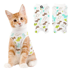 Coppthinktu cat recovery suit with breathable fabric supports healing after surgery
