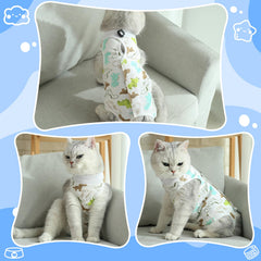 Coppthinktu cat recovery suit size large highlights U-shaped hind area for easy litter use