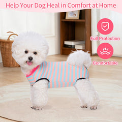 Coppthinktu dog onesie buttons closeup, easy wear, secure fit during recovery