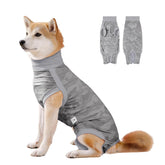 Coppthinktu dog onesie pink surgery fabric provides comfortable post-surgery coverage.