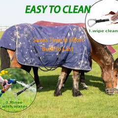 Corztg quick-clip snaps image shows secure, knot-free attachment during blanket changes.