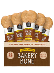 Cosmo's Snack Shack Peanut Butter Bakery Bone pack image—long chew ideal for training rewards