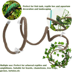 COSOC Leopard Gecko Reptile Vines add flexible climbing texture