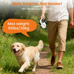 COSOWO leash with stainless-steel coil maintains consistent retraction