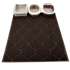 Cosyearn LittleTiger closeup grooved texture traps litter efficiently for cleaner floors.