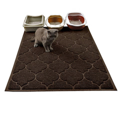 Cosyearn LittleTiger litter mat 46-by-35 inches captures litter from paws.