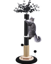 COUNER 45-inch Gothic cat-scratcher with sisal helps cats stretch and protect furniture.