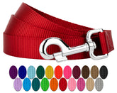 Country Brook Petz Everyday Nylon Dog Leash—6ft red in use for secure daily walks