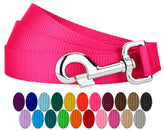 Country Brook Petz Everyday Nylon Leash hot pink, 1 inch by 6 feet, daily control.