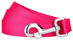 Country Brook Petz nylon leash in vibrant colors retains brightness after frequent use.