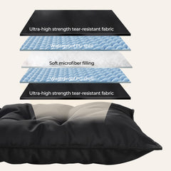 Couzssyhi chew-proof bed fabric closeup shows reinforced tear-resistant construction.