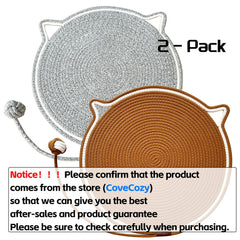 CoveCozy 2-pack scratcher gray brown demonstrates value and versatile use at home.