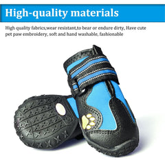 CovertSafe dog boots feature waterproof fabric to protect paws in rain and mud.
