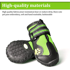 CovertSafe& waterproof fabrics protect paws during rainy walks.