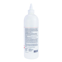 Covetrus CeraSoothe KET Antiseptic Flush label close-up highlighting antifungal and antibacterial action.