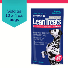 Covetrus lean treats dog bite-size close-up showing soft texture ideal for gentle chewers.