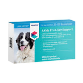 Covetrus Same Pro Liver Support large-dogs bottle blue label close-up for liver-support supplement
