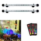 COVOART LED aquarium light 2pack-15in enhances colors in freshwater tanks