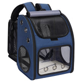 COVONO expandable pet carrier backpack rear expandable shows doubled space for comfort on trips