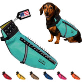 CoyoteVest harness protection vest with spikes protects during outdoor walks