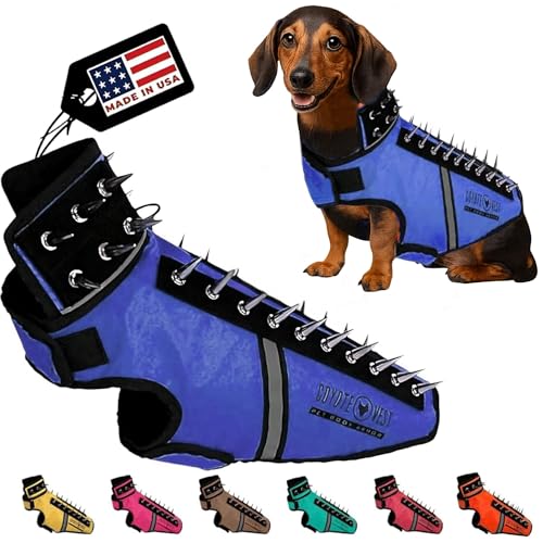 CoyoteVest SpikeVest small-dog-vest shows protective design for tiny breeds during daily walks.