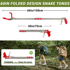 COYXiCE stainless steel snake catcher resists rust for durable outdoor use.