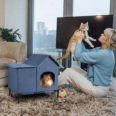 COZIPETAO outdoor cat house waterproof materials for weather-ready shelter.