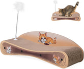 COZIVVOVV Cat Scratcher Lounge Bed – side view highlights 2-in-1 scratching and lounging function